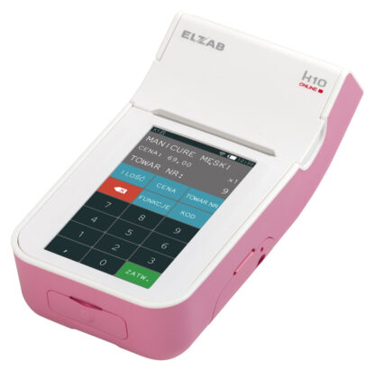 Kasa Fiskalna - Elzab K10 Online BT/ Wifi Różowy / Biały - obrazek 2