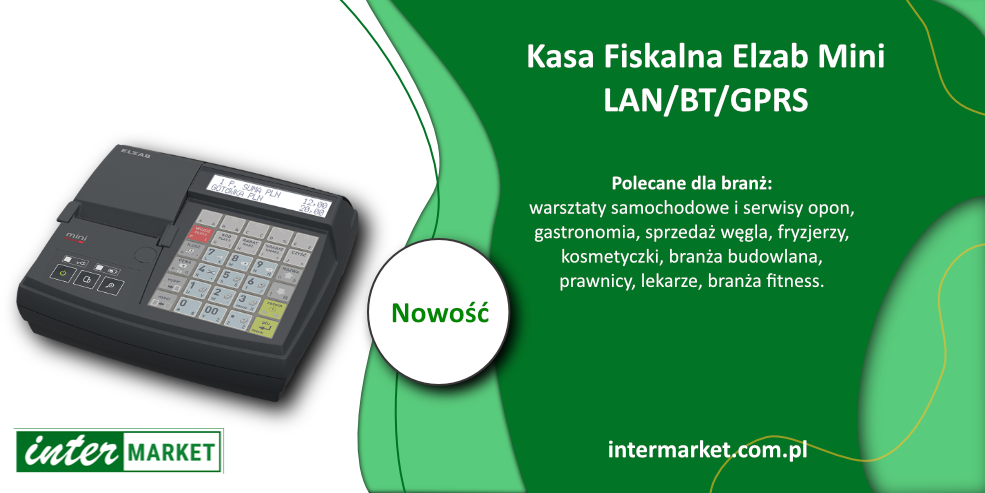 Kasa Fiskalna – Elzab Mini LAN/BT/GPRS - Inter Market Wrocław
